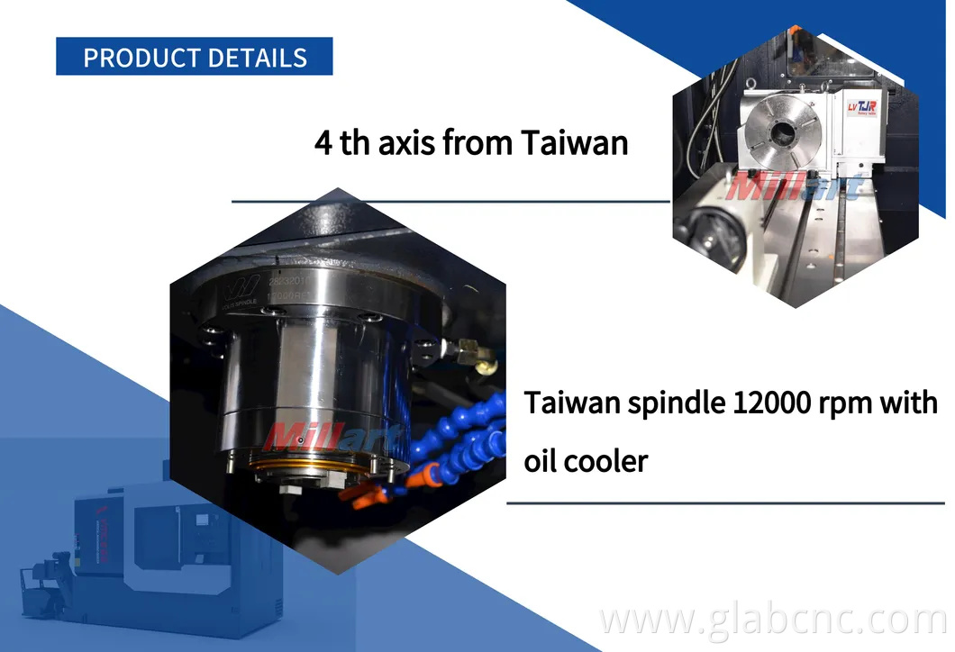 Factory Direct Supply High Accuracy 3-Axis 4-Axis 5-Axis Vmc1160 Vertical Machining Center